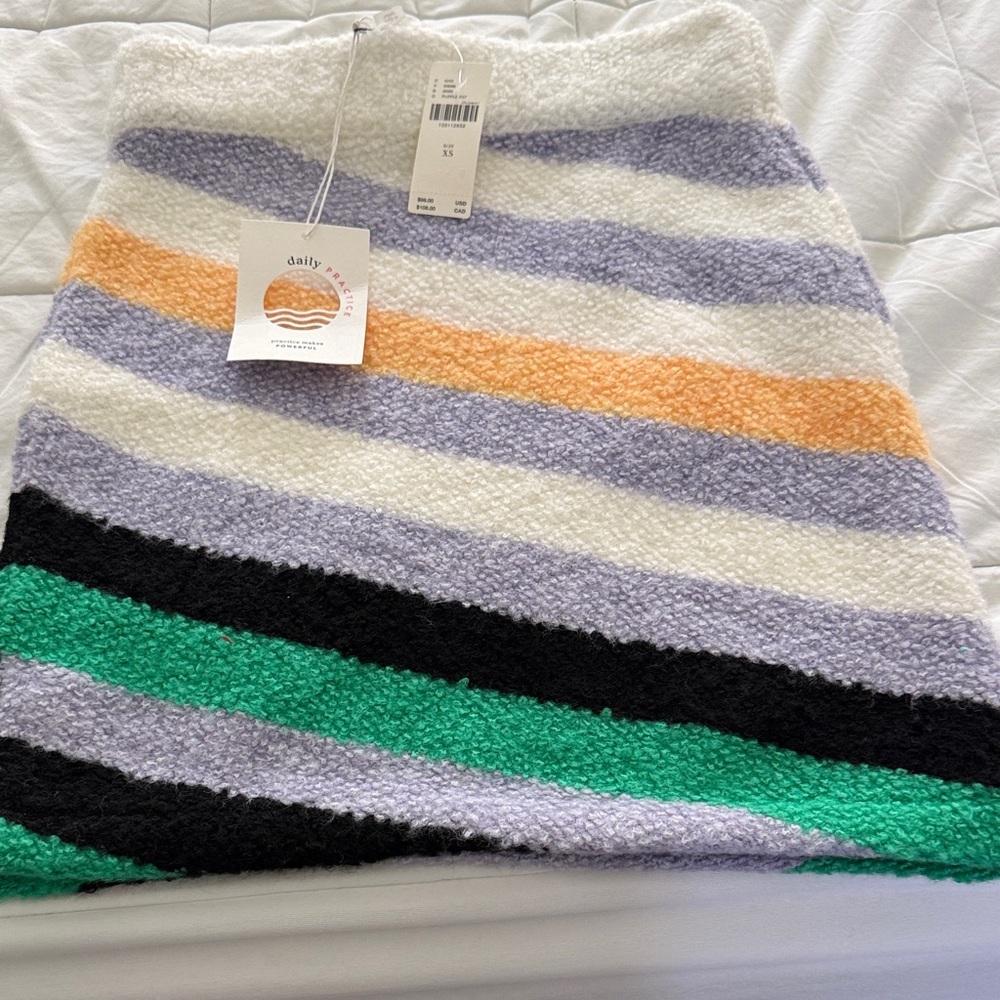 Daily Striped Mini Skirt in Multicolor